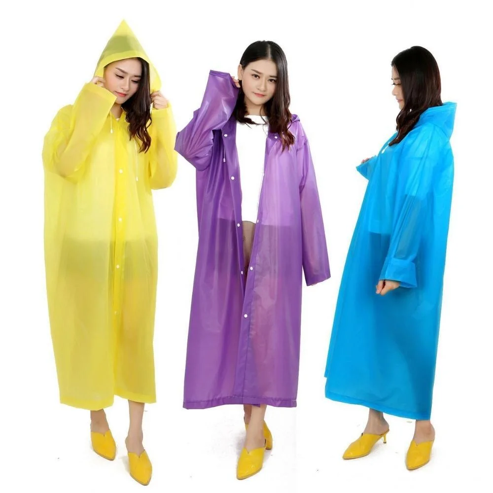 Thick Portable Hooded Rain Coat Adult Outdoor Travel Hoodie Men Women Bl20380