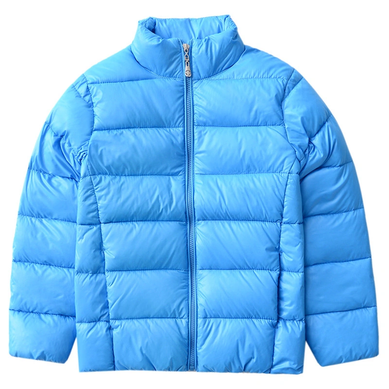 Children&prime;s Autumn and Winter Down Jackets Solid Color Lightweight Warm Down Jacket