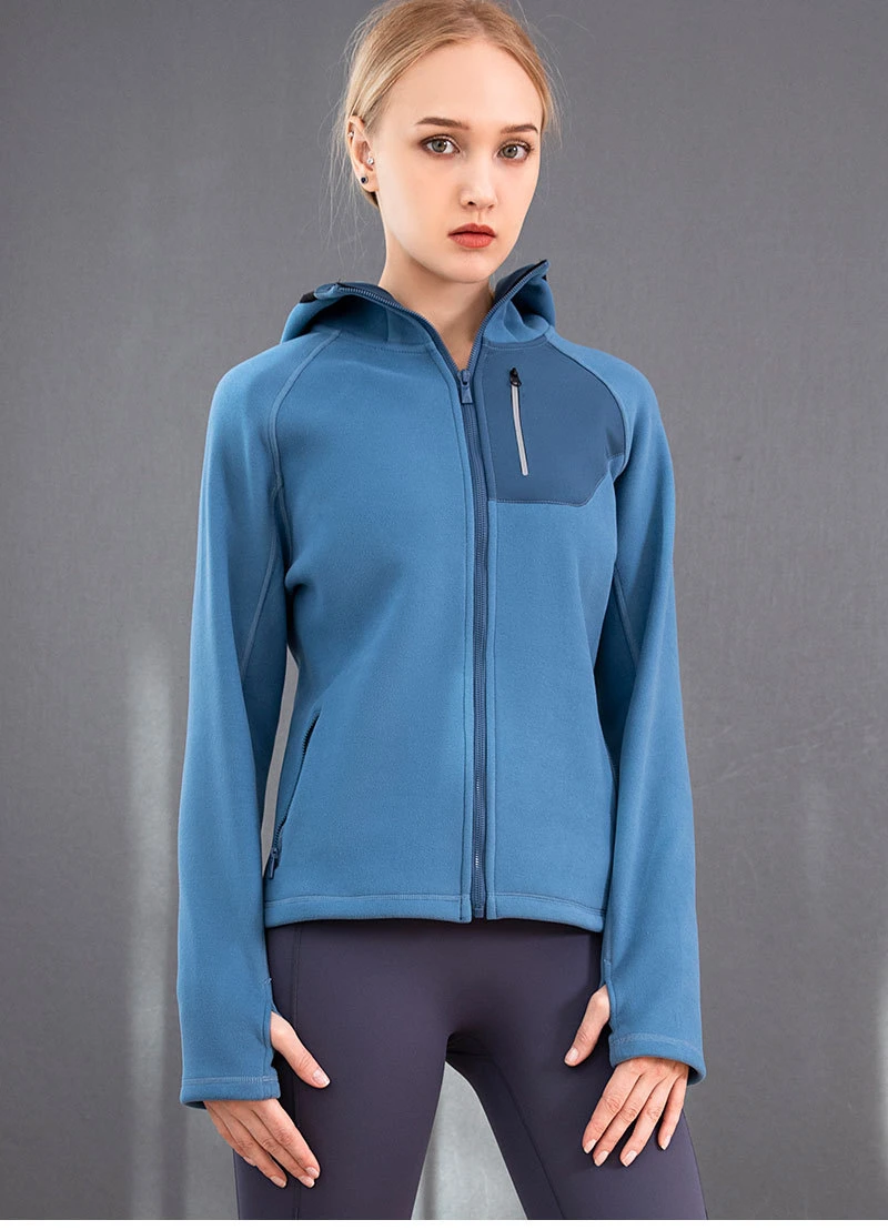 Women&prime;s Outdoor Jacket with Double Layer Composite Velvet for Warmth