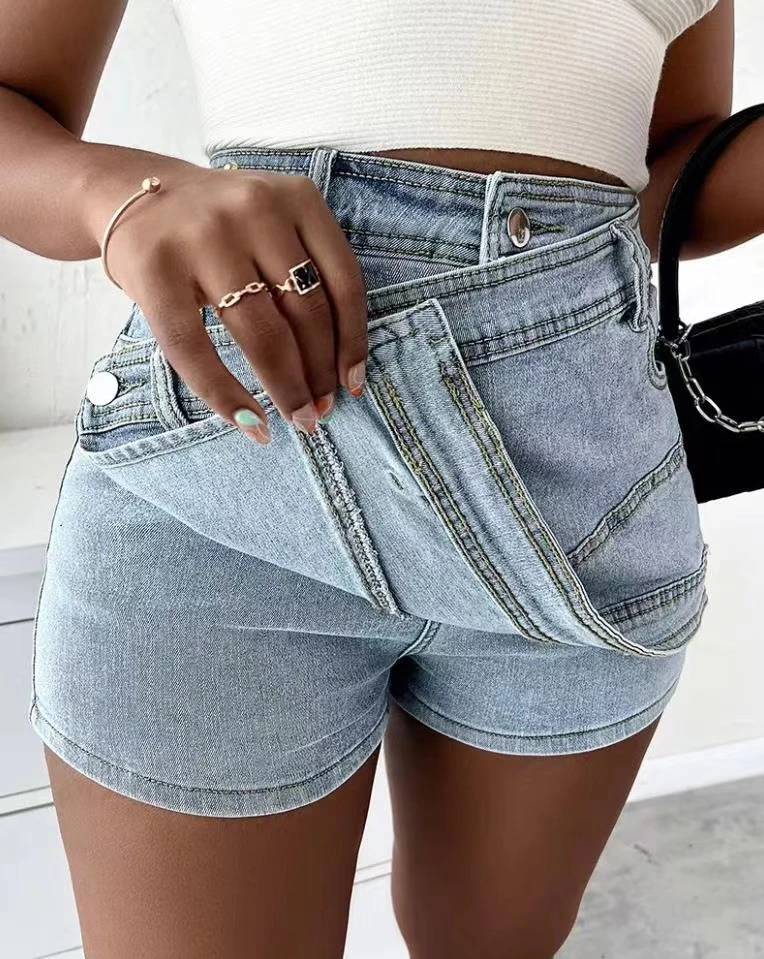 Women&prime;s High Waist Sexy Denim Shorts