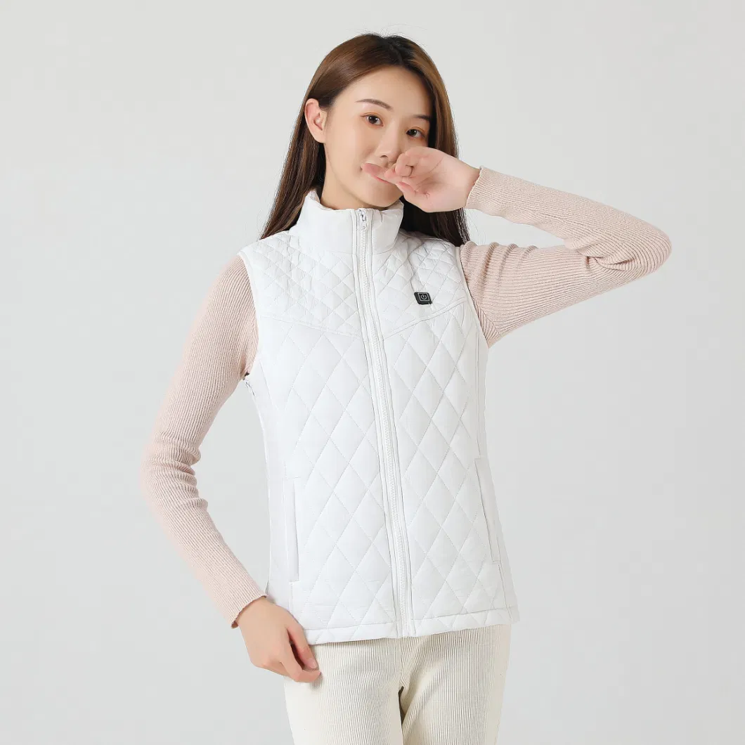 Heated Vest Women USB Jacket Outdoor Winter Heating Thermal Clothing Coat USB Unisex Heat Jacket