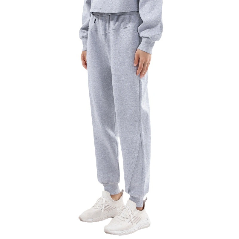 Blank Straight Wide Leg Flared Sweatpants Women&prime;s Cotton Joggers Sports Pants