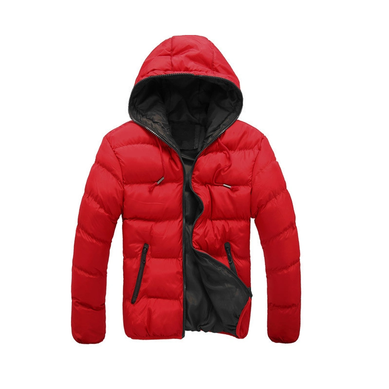 Custom Windbreaker Men&prime;s Winter Coat Down Jacket Warm Hoods Windbreaker Jackets