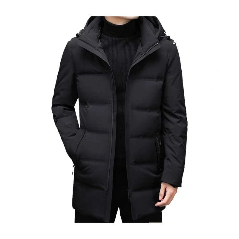 Winter Customized High Quality Fitness Polyester Duck Down Long Puffer Coat