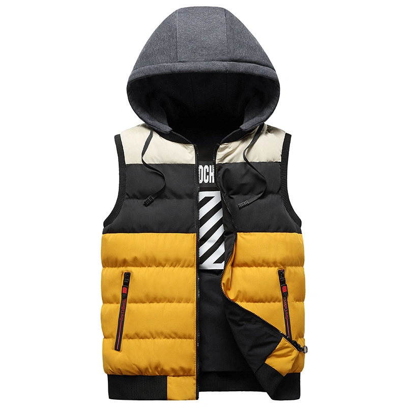 Wholesale Down-Like Padding Vest for Winter Sleeveless Jacket Hoodies Style