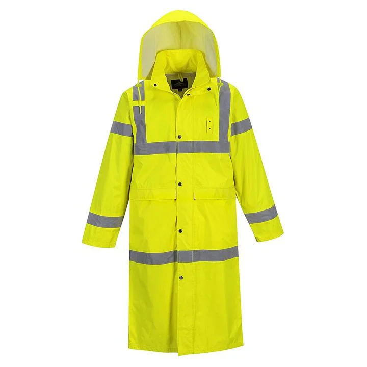 Waterproof Reflective Raincoat for Cycling Women Men Black