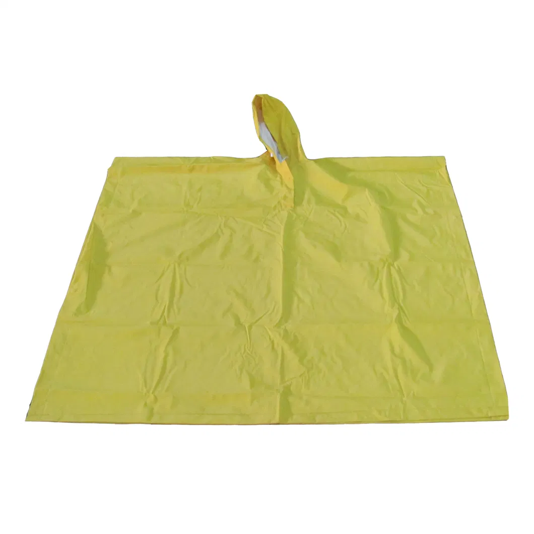 PVC Coating Waterproof Workwear Poncho Raincoat Rainwear