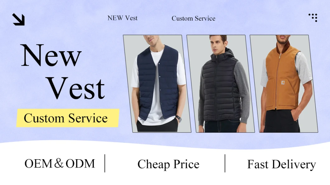 Windbreak Waterproof Waistcoats Plus Size Down Padded Jackets Puffer Vest