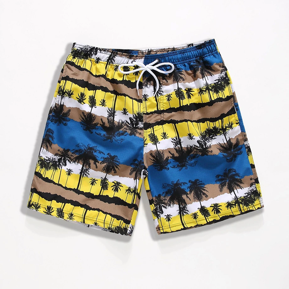 Custom Printed Mesh Beach Men Short for Hot Weather Stripes Board Shorts