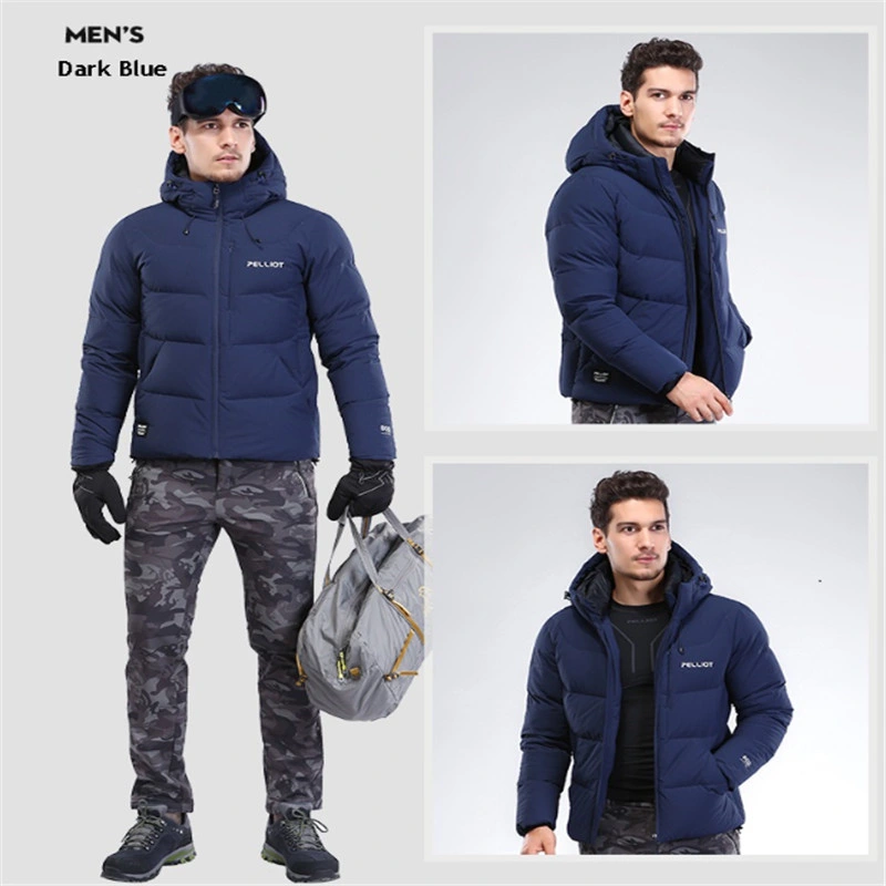 High Quality Men&prime;s Light Weight Down Jacket with Hood Windproof Ultralight Hooded Feather Winter Jacket Coat