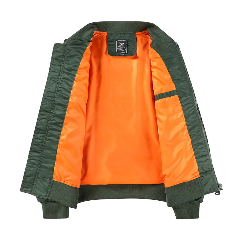Custom Embroidery Logo Men&prime;s Windbreaker Outerwear Jackets Plus Size Badge Patch Winter Vintage Polyester Waterproof Oversized Bomber Jacket