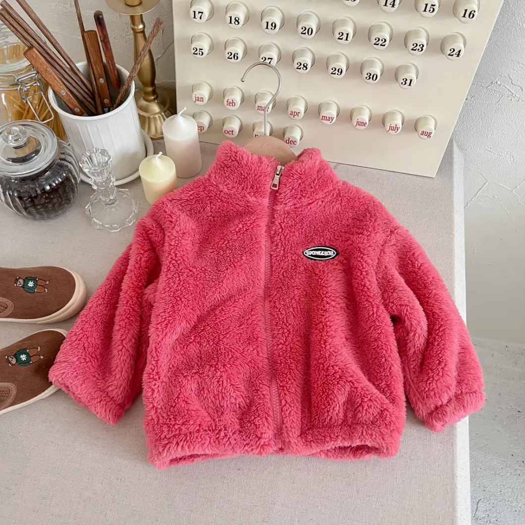 Flannel Children Boys Girls Jacket Fur Coat