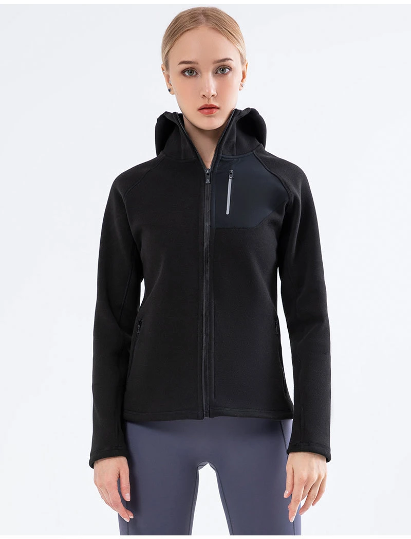 Women&prime;s Outdoor Jacket with Double Layer Composite Velvet for Warmth