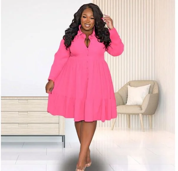 Women Fall Clothing New Arrival 2024 Plus Size Dress