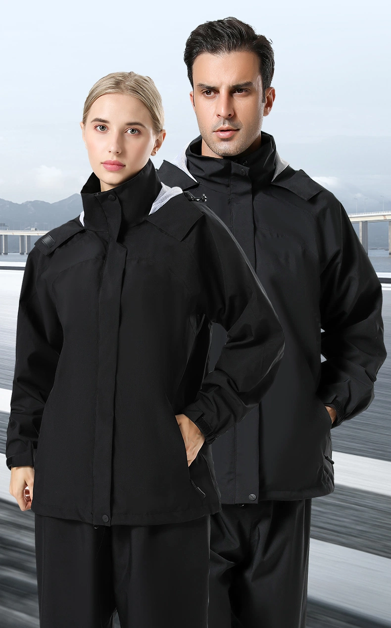 High Quality Women New Waterproof Windproof Hoody Raincoat for Biker