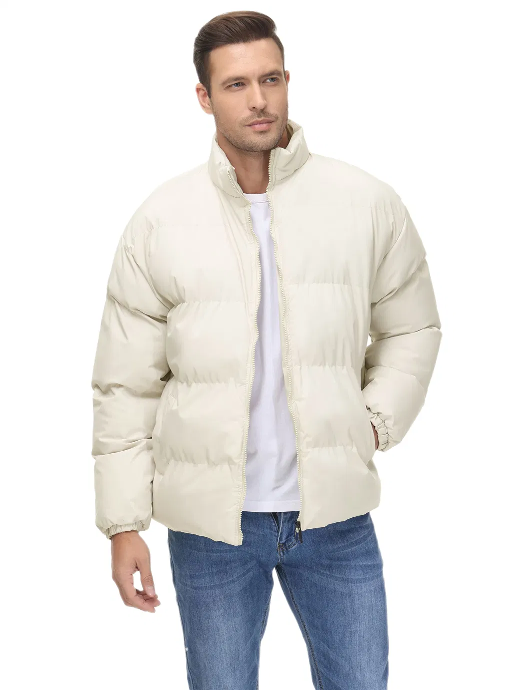 Men&prime;s Padding Windbreak Lightweight Down Jacket Warm out Door Vest Fordham Jacket