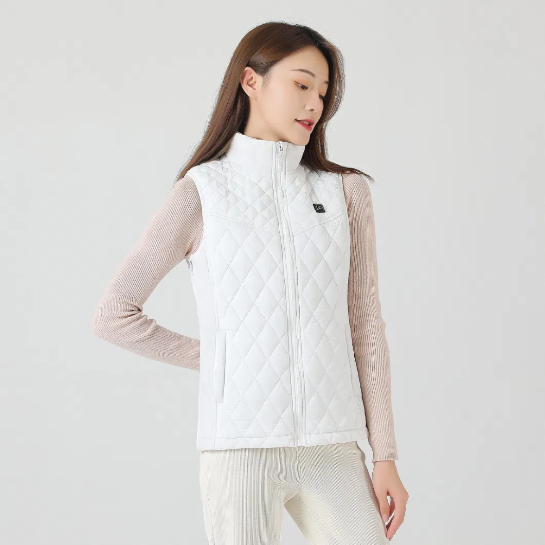 Heated Vest Women USB Jacket Outdoor Winter Heating Thermal Clothing Coat USB Unisex Heat Jacket