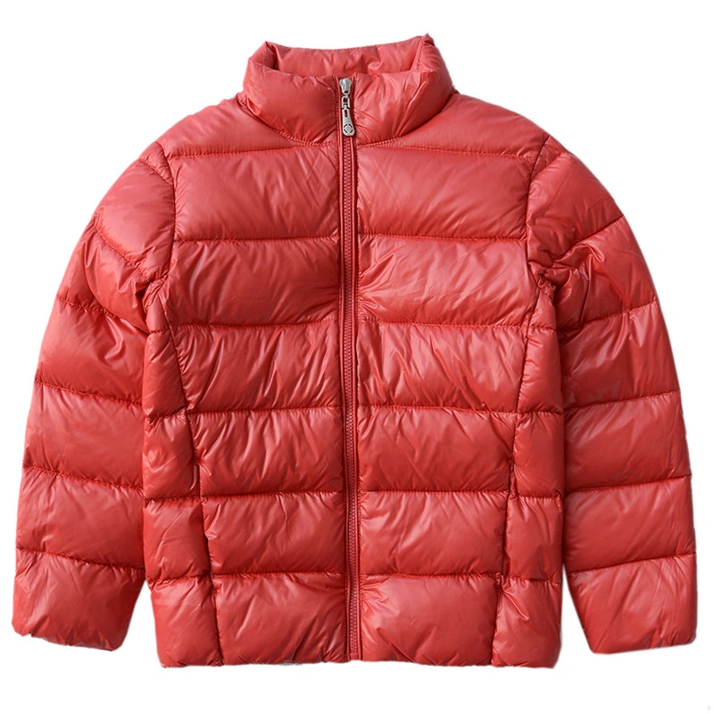 Children&prime;s Autumn and Winter Down Jackets Solid Color Lightweight Warm Down Jacket