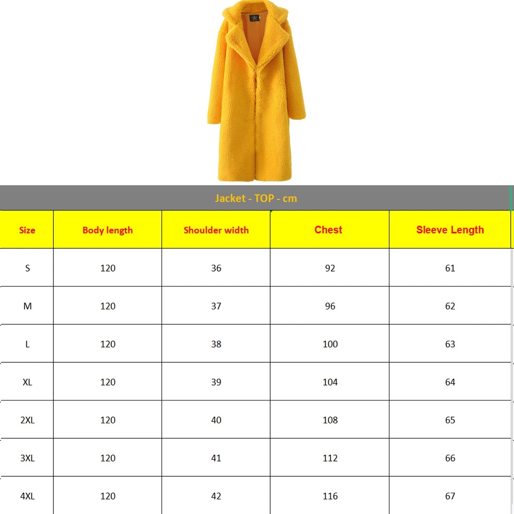 Imitation Lamb Wool Lapel Apricot Jacket Winter Plus Size Women Fashion Long Multicolour Faux Fur Coat S-8XL