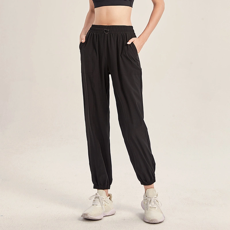 Women&prime;s Lightweight High Waist Athletic Pants Drawstring Soft Travel Tapered Joggers with Elastic Waist Active Wear Sports Pants