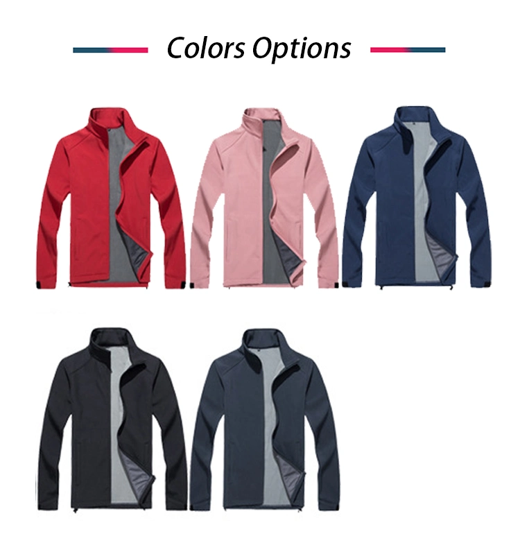 Wholesale Windbreaker Polyester Customized Logo Coats and Jacket for Woman