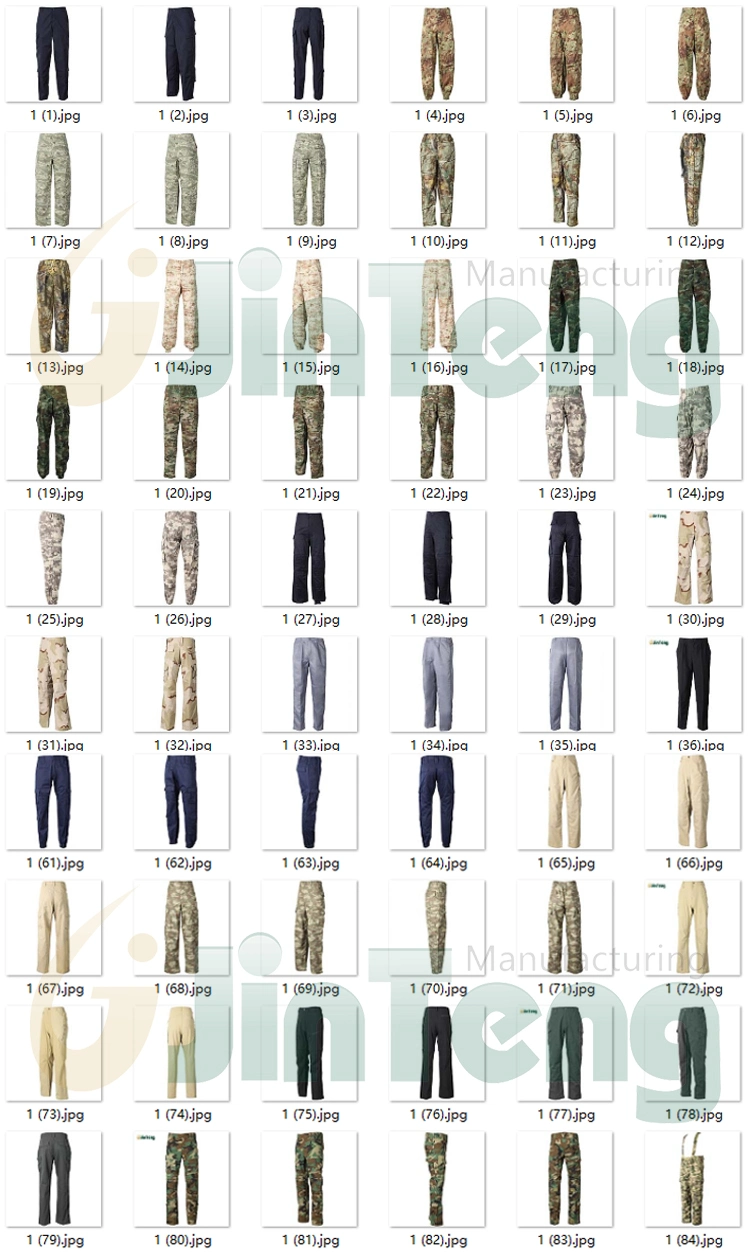 Hot Sale Custom Cotton Tactical Army Style Pants Swat Military Style Multi Pocket Mens Camouflage Print Outdoor Pants