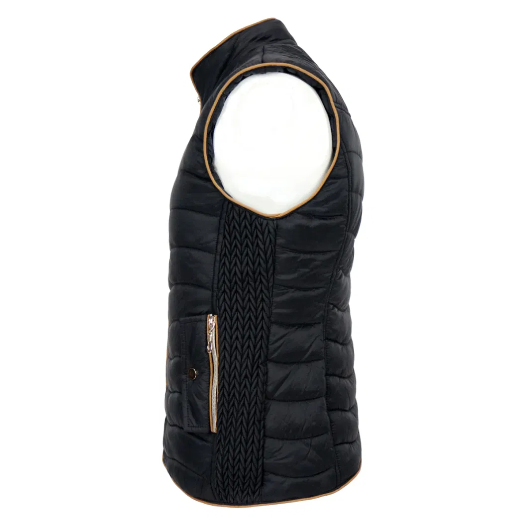 Fashion Zip up Classic Warm Unisex Winter Nylon Padded Waistcoat Vest for Women