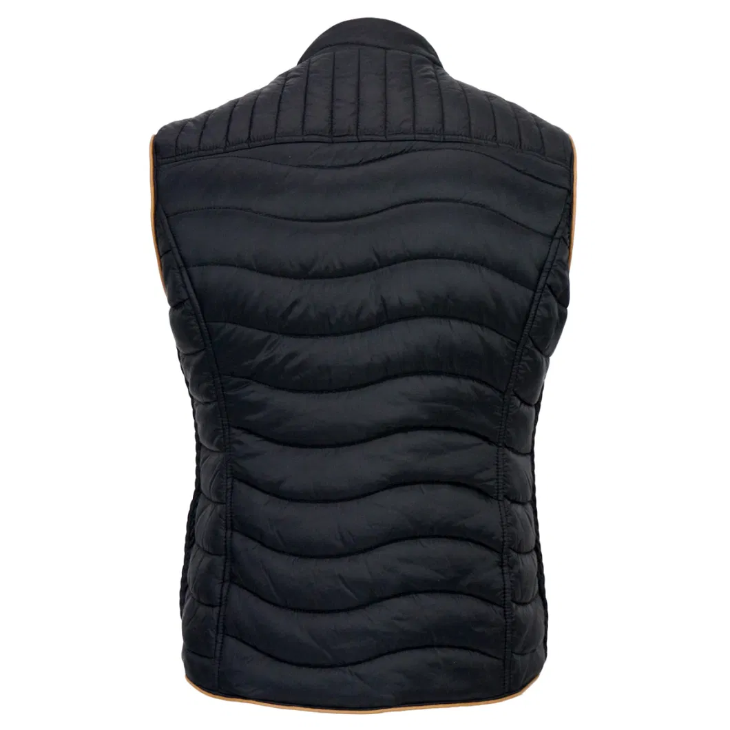 Fashion Zip up Classic Warm Unisex Winter Nylon Padded Waistcoat Vest for Women