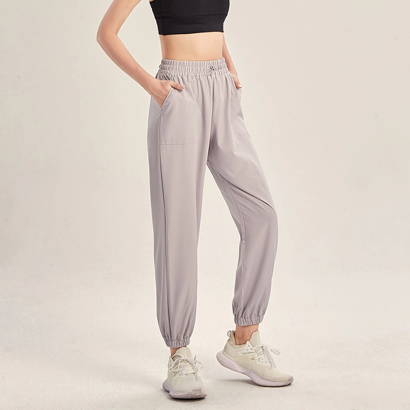 Women&prime;s Lightweight High Waist Athletic Pants Drawstring Soft Travel Tapered Joggers with Elastic Waist Active Wear Sports Pants