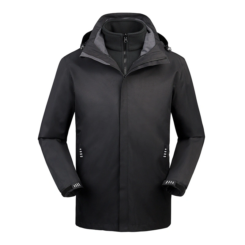 Outdoor Customized Two-Piece Fleece Lining Windproof Cote Warm Waterproof Jacket