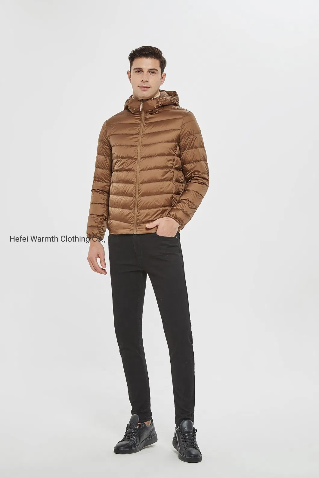 Wholesale Factory Mens Winter Jackets Coats Custom Long Sleeves Cropped Puffer Jacket for Men