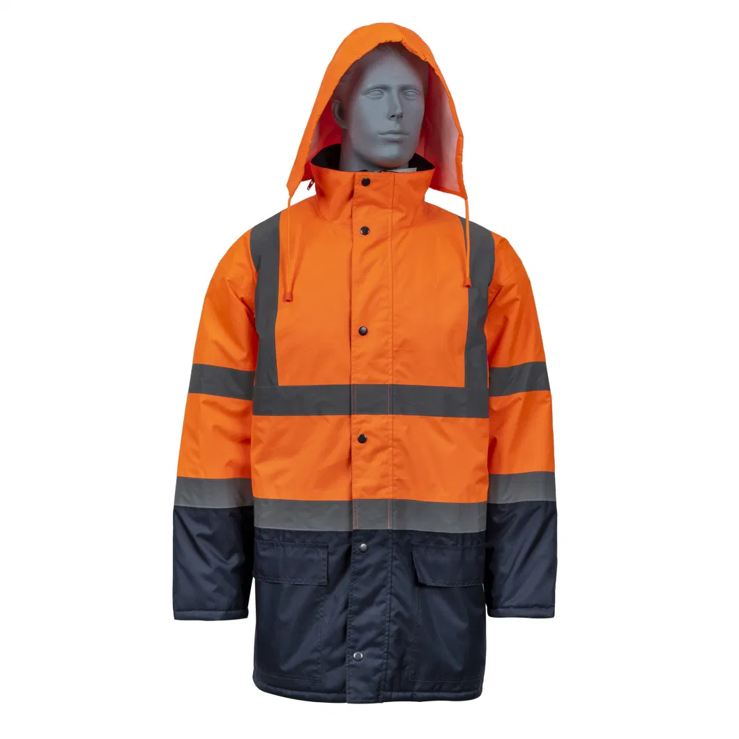 Waterproof Winter Bomber Parka Windbreaker Ski Suit Sports Men&prime;s Women&prime;s High Visibility Hi Vis Viz Reflective Safety Clothes Protective Apparel Workwear Jacket