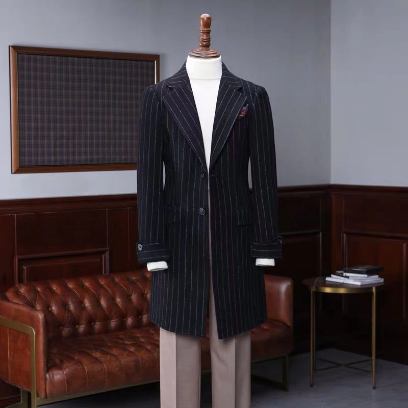 Winter Men Long Customized Wool Man Overcoat Cashmere Coat with High Quality