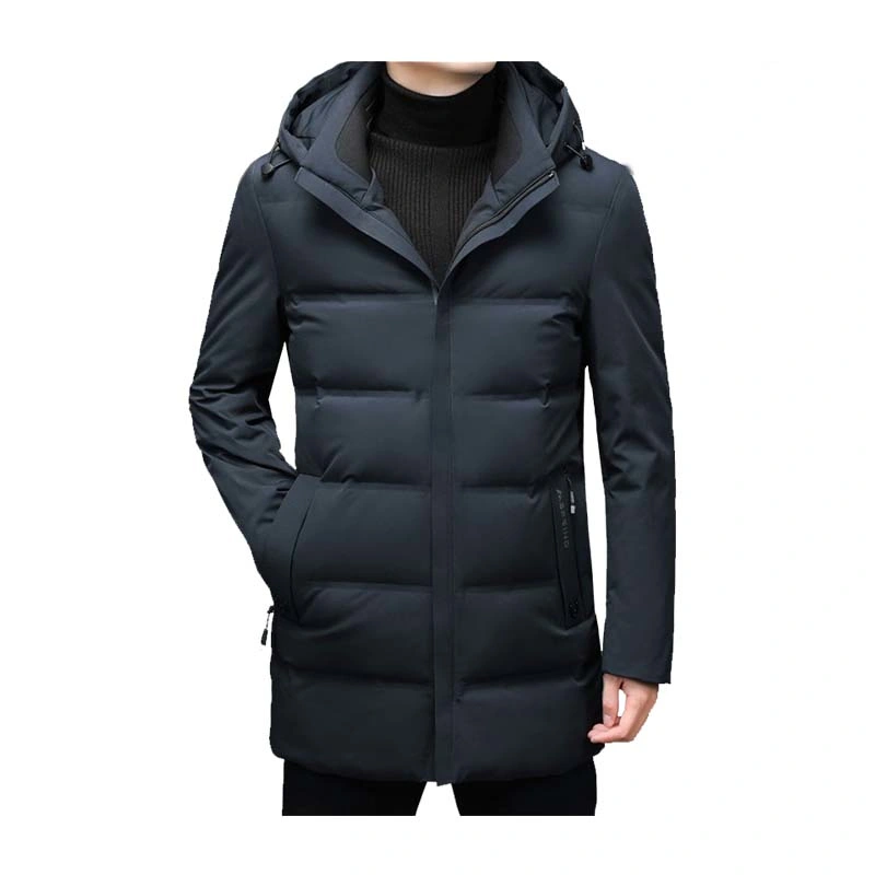 Winter Customized High Quality Fitness Polyester Duck Down Long Puffer Coat