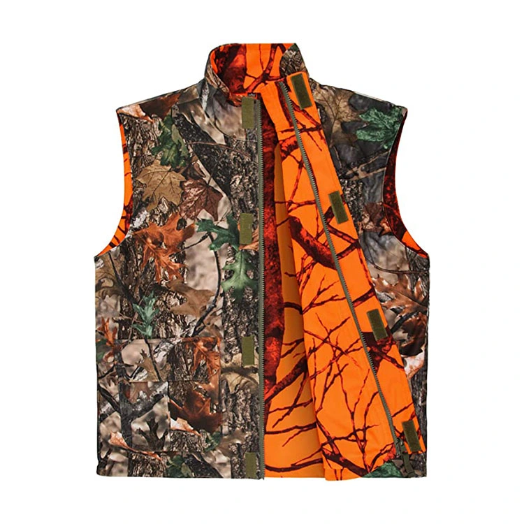 Camo and Orange Hunting Reversible Game Vest for Hunting