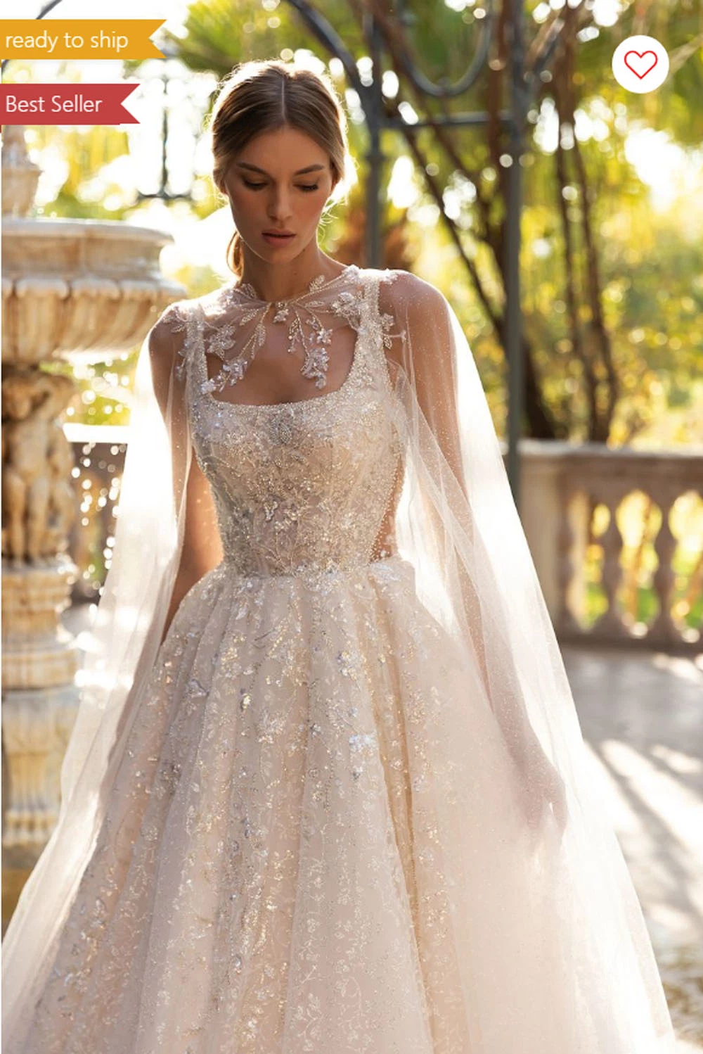 Luxury Illusion Floral Sequined Lace Appliques Wedding Gowns Backless O-Neck Ball Gown Sleeveless Bridal Wedding Dress Tulle