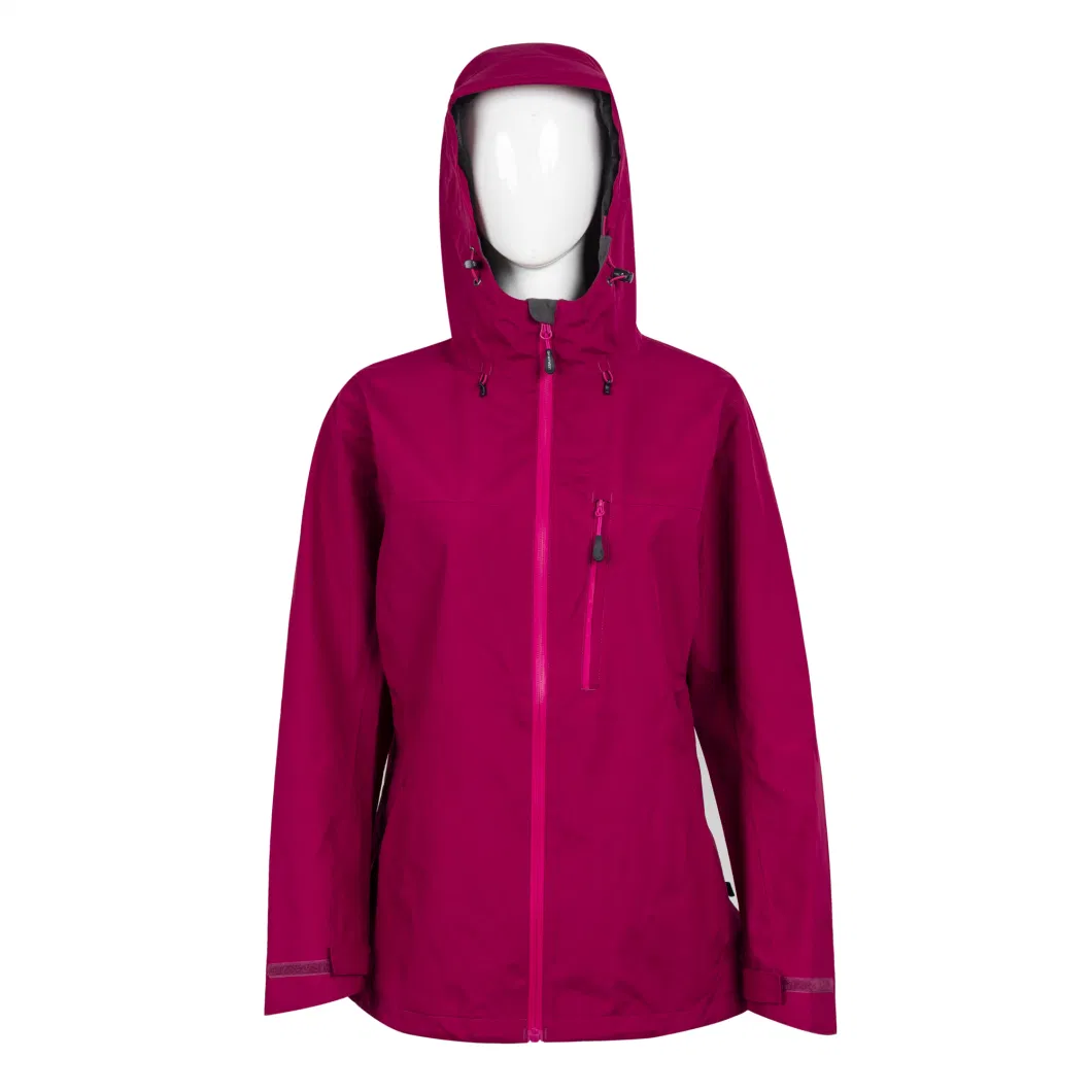 High Performance Women&prime;s Windbreakers Jackets Coats with Shaped Pockets