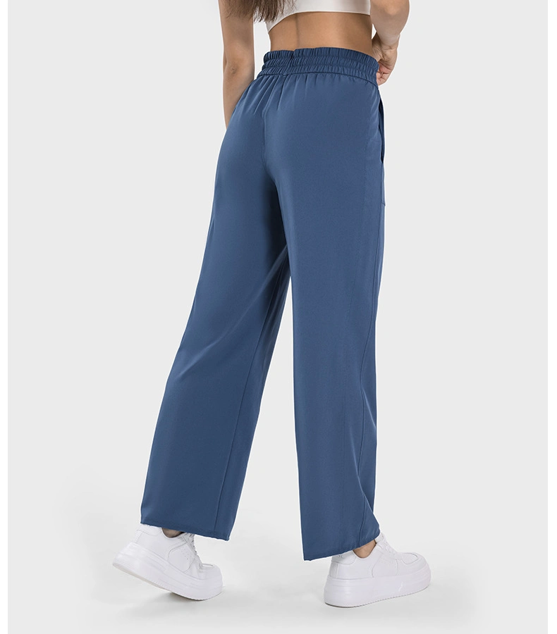 Women Pocket Pants High-Waist Hip Lift Casual Sports Pants