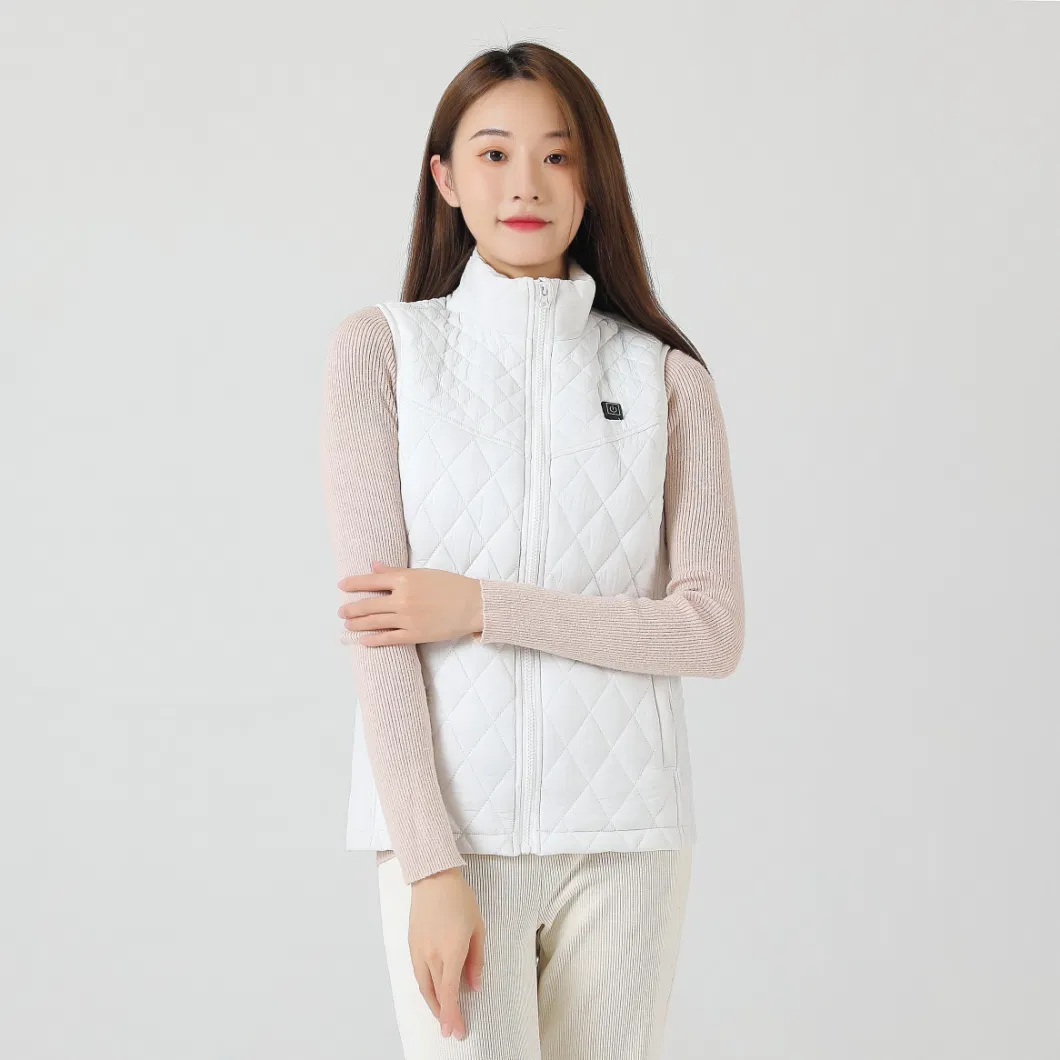 Heated Vest Women USB Jacket Outdoor Winter Heating Thermal Clothing Coat USB Unisex Heat Jacket