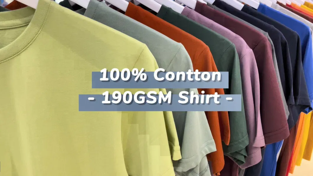 Wholesale Custom Men&prime; S T Shirt Clothing Embroidered Printing Logo T Shirts Pima 100% Cotton T-Shirt Design Own Logo Plain Blank Tee T Shirt Polo