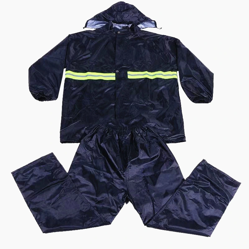 Two-Piece PVC Raincoat Reflective Motorcycle Waterproof Rain Suit Rainwear