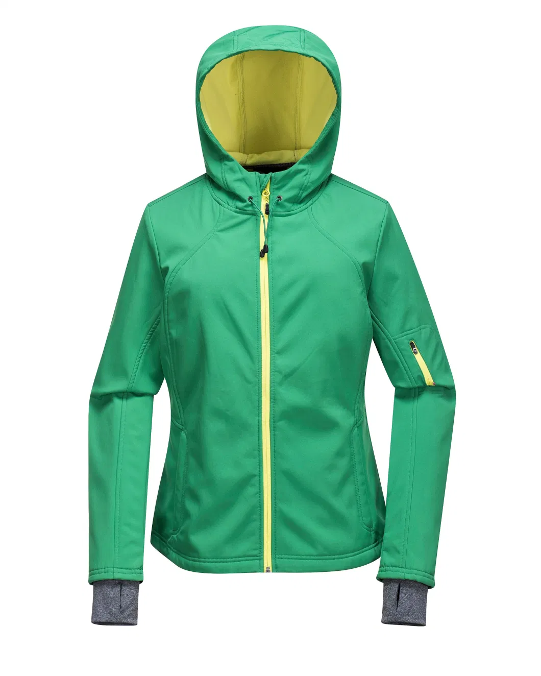 Waterproof Windproof Outdoor Casual Softshell Women Jacket with Hood