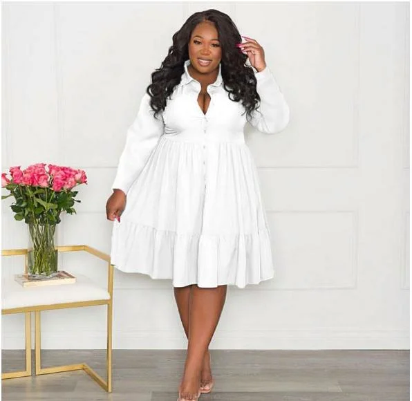 Women Fall Clothing New Arrival 2024 Plus Size Dress