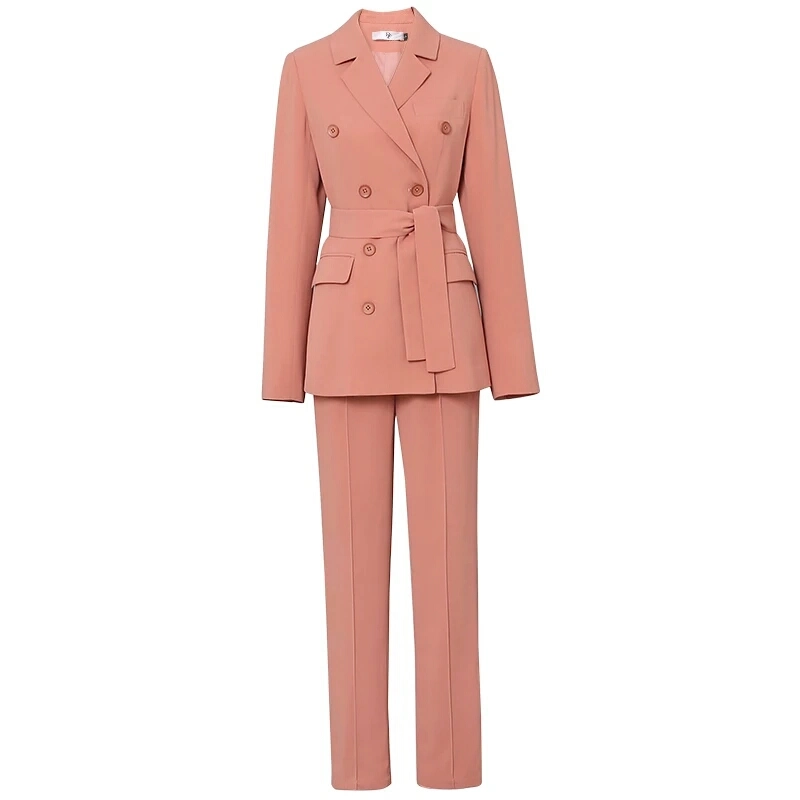 Women&prime;s Suit Long Sleeve Formal Notch Lapel Button Down Blazer Pockets Jacket