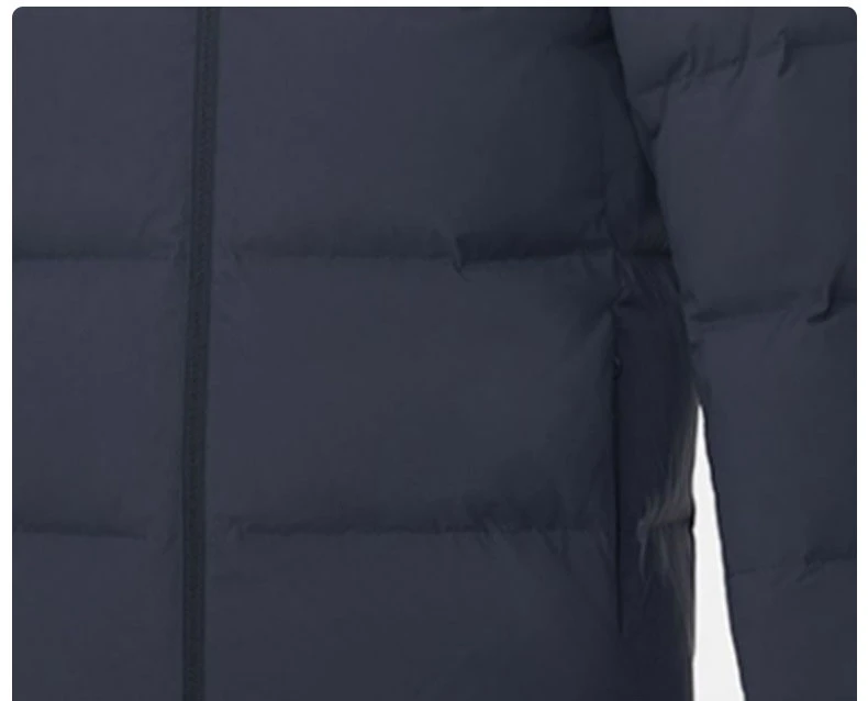 Winter OEM Custom Logo Padded Men Down Coats Long Bubble Puffer Jacket Zipper up Men Designer Jacket