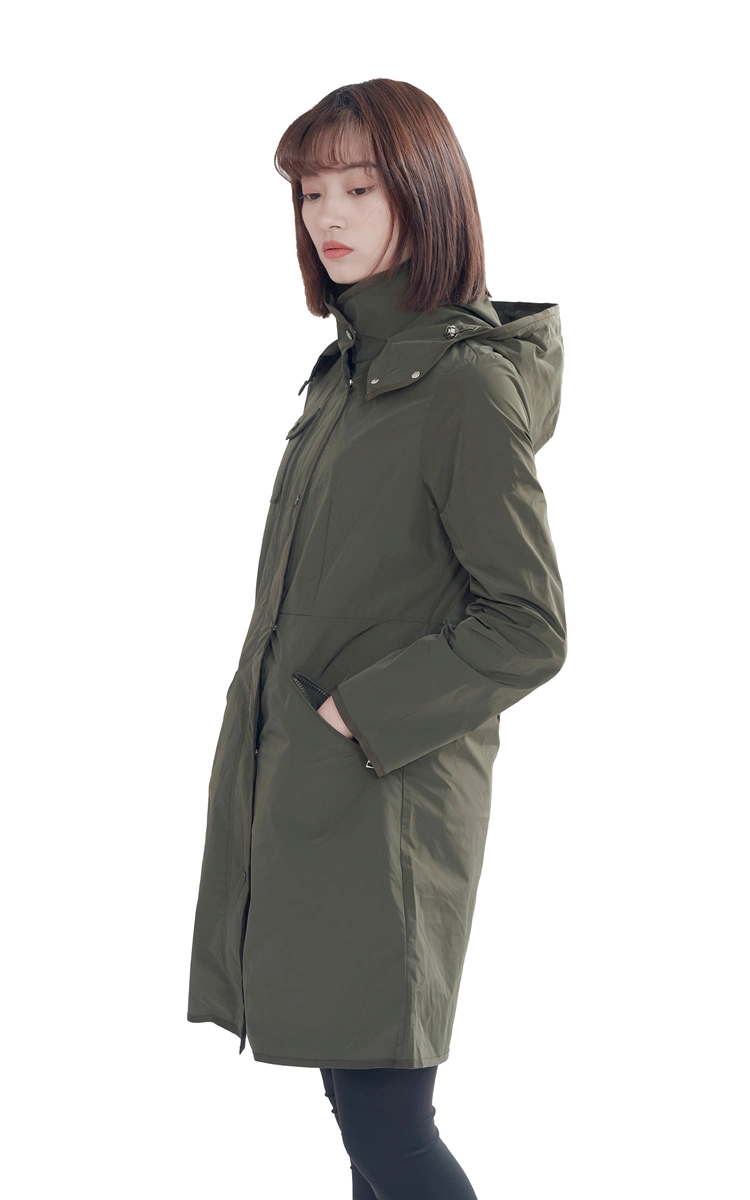 Spring and Autumn Women&prime;s Coat Long Windbreaker Coat