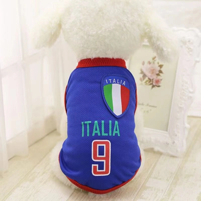 Customized Football Basketball Pet Apparel Vest Dog Jerseys Soccer Team Pet Dog Jersey T-Shirt