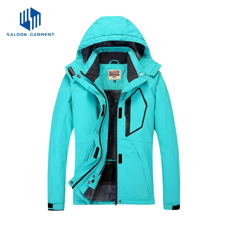 Women&prime;s Waterproof Windbreaker Warm Winter Hooded Mountain Snow Coat Ski Jacket