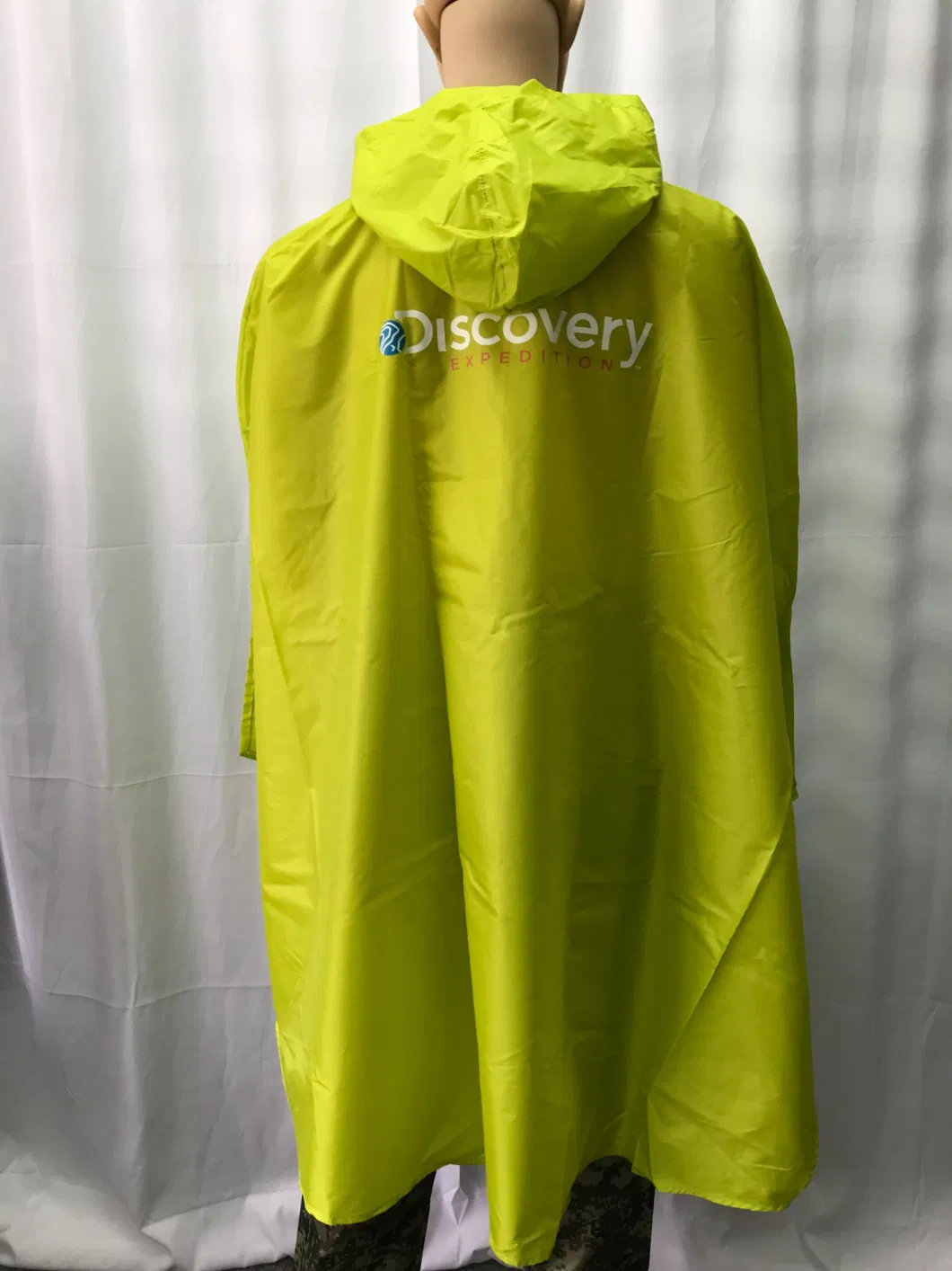 Polyester with PVC Advertising Raincoat with Printing Logo for Women