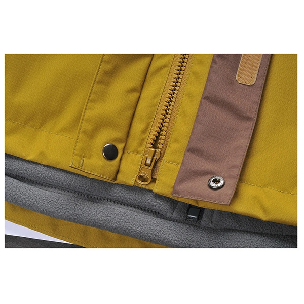 Men&prime;s Outdoor Warm Heated Jacket Winter Yellow Color Windbreaker Waterproof Jacket